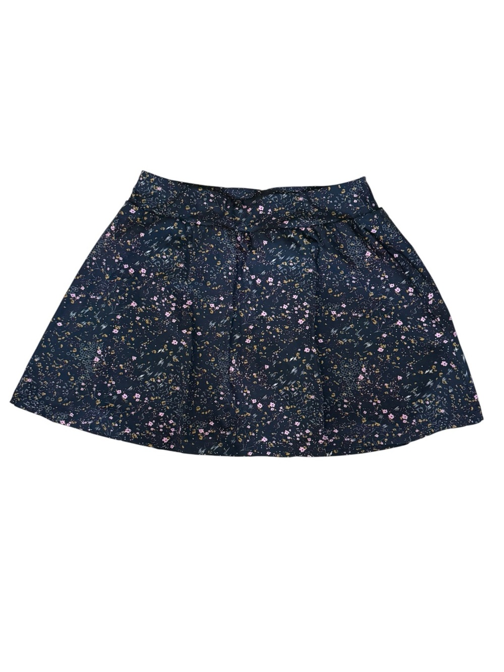 TravisMathew Women’s Large Floral Golf Tennis Skort Navy Pleated Athletic